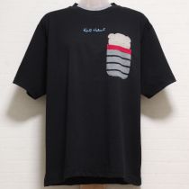 黒くまプリントポケット付きTシャツ【M】