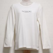 白ロゴ長Tシャツ