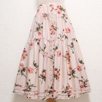 ピンクローズptローンスカート