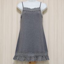 グレーレース使いカットソーキャミチュニック